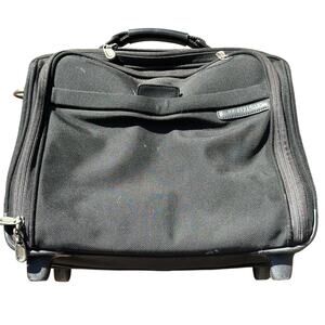 BRIGGS & RILEY Roller Cabin Expandable Briefcase Bag Carry On Luggage BLACK